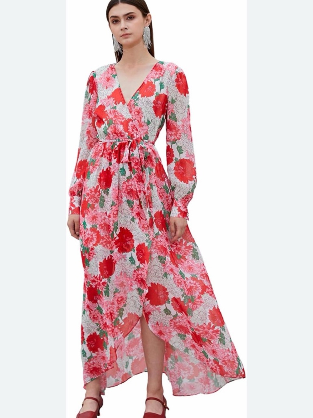 NWT Immod LA Floral "Packable" Spring Maxi Dress Small.